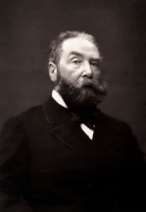El artista Henri-Julien Dumont fotografiado con motivo del Salón de París de 1881 de Unknown