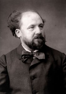 El artista Jean-Joseph Weerts retratado con motivo del Salón de París en 1883 de Unknown