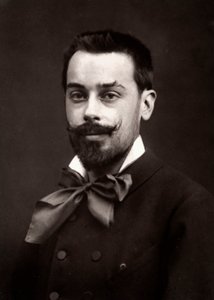 El artista Jean Geoffroy retratado con motivo del Salón de París en 1883 de Unknown