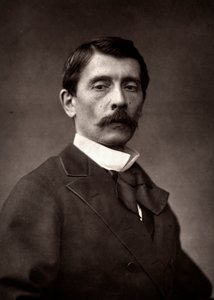 El artista Pierre-Auguste Brunet-Hoard fotografiado con motivo del Salón de París de 1881 de Unknown