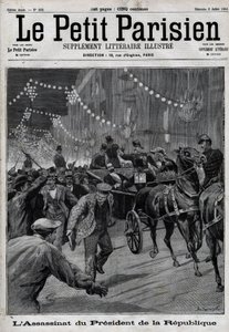 El asesinato del Presidente de la República Sadi Carnot (1837-1894) por el anarquista italiano Sante Caserio el 24 de junio de Unknown artist