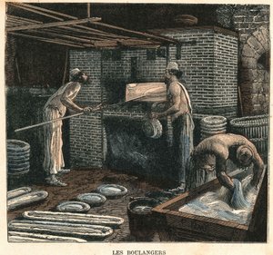 Los panaderos. Ilustración del siglo XIX, colección Bianchetti de Unknown artist