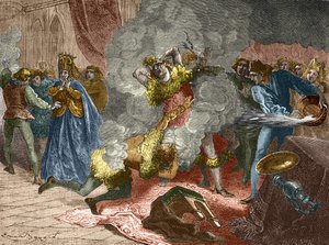El baile de los ardientes o baile de los salvajes: con motivo de la boda de una dama de Isabeau (Isabella, Elizabeth) de Baviera el 28 de enero de 1393, el rey se disfrazó y se encadenó a otros cuatro cortesanos. Su hermano, el Duque de Orleans