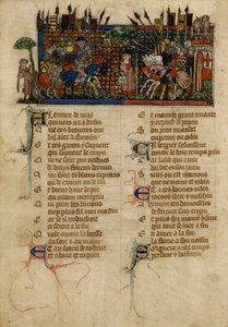 La batalla de Annezin de "Le Roman de la Rose".