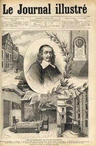 El bicentenario de Pierre Corneille - Le bicentenaire de Pierre Corneille - grabado en “Le journal illustré” de 1884 de Unknown artist