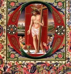 La sangre de Jesucristo. Cromolitografía del siglo XIX. de Unknown artist