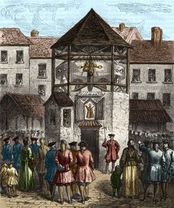 El libro "la dime royale" de Sebastien Le Prestre, Marqués de Vauban, fue puesto en el cepo después de su prohibición en 1707.