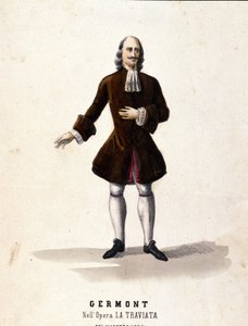 El personaje de Alfredo Germont en “La Traviata” de Giuseppe Verdi de Unknown artist
