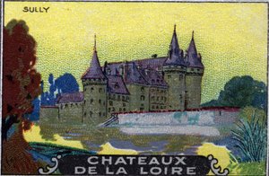 Los castillos del Loira: el castillo de Sully, principios del siglo XX (cromo)