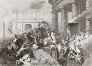 La llegada de los vándalos a España de Unknown artist