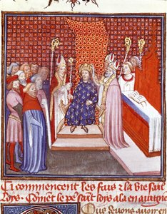 La coronación de San Luis (1214-1270) en 1226
