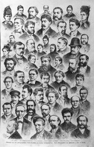 Los diferentes tipos de criminales según los archivos de la policía de Berlín. 1882. de Unknown artist