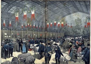 El concurso general agrícola de París - 14 de marzo de Unknown artist