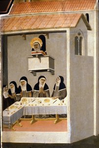 Las buenas hermanas comen pescado. Siglo XIII de Unknown artist