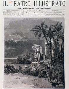 La última escena de Los pescadores de perlas, acto I, ópera de Georges Bizet