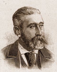 Miembros de la Academia Francesa en 1895: retrato de José María (José-María) de Heredia (1842-1905), poeta francés. de Unknown artist