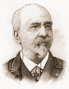 Miembros de la Academia Francesa en 1895: retrato de Victor Cherbuliez (1829-1899), novelista, dramaturgo, ensayista y crítico literario francés. de Unknown artist