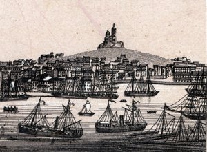 El viejo puerto de Marsella en “El mundo ilustrado 168 vistas” Sin fecha (finales del siglo XIX) de Unknown artist