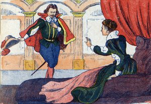 El despertar de la princesa. Ilustración para “La bella durmiente”, cuento de Charles Perrault (1628-1703), escritor francés. Ilustración anónima. Imágenes Marcel Vagne, Jarville Nancy, sin fecha (finales del siglo XIX). de Unknown artist