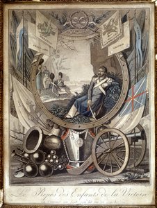 El descanso de los hijos de la Victoria: alegoría sobre los soldados de la Guerra Napoleónica. s.d. siglo XIX