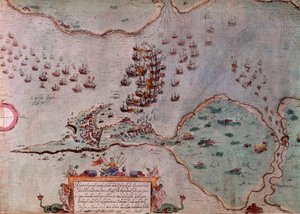 El sitio de Maastricht por los españoles en julio de 1596 de Unknown artist