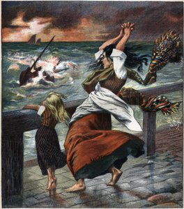 La esposa del pecador. Grabado de 1892.