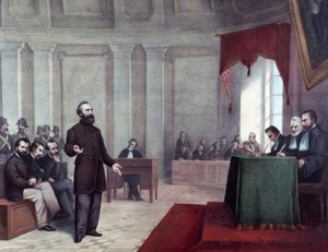 El juicio de Felice Orsini, quien cometió el atentado del 14 de enero de 1858 contra Napoleón III