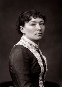 La artista Virginie-Elodie Demont-Breton retratada con motivo del Salón de París en 1883 de Unknown