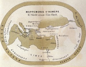 El mapa del mundo de Homero. Siglo IX a.C. de Unknown artist