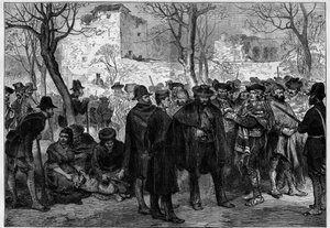 Tercera Guerra Carlista (1872-1876): Prisioneros carlistas en la Alhambra de Granada de Unknown artist
