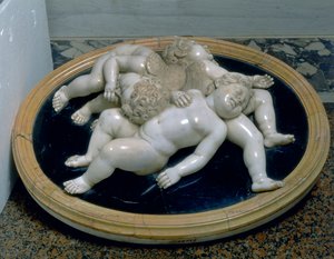 Tres putti durmiendo de Unknown artist