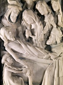 Tumba de Cristo, detalles del retablo de Saint-Riquier