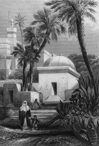 Tumbas de los habitantes moros en un cementerio de Argel en Bab-el-Oued de Unknown artist