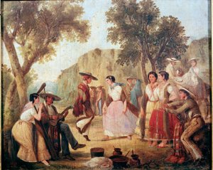 Danza tradicional mexicana Pintura del siglo XIX México, Museo Nacional de Historia, Castillo de Chapultepec