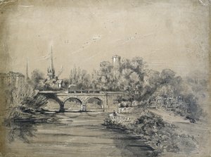Puente que cruza el tren de Unknown artist