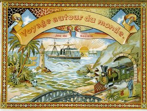 Tren, faro y barco, portada del juego 