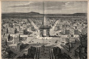 Transformaciones de París bajo el Segundo Imperio, Haussmann París: vista general de la rotonda de la Place de l