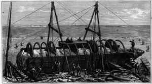 Transporte del obelisco conocido como “Aguja de Cleopatra” de Egipto a Inglaterra de Unknown artist