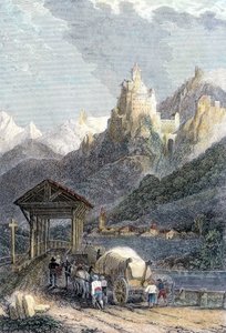 Castillo de Trostburg en Tirol de Unknown artist