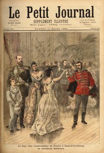 El zar Alejandro III (1815-1894) baila el cuadrille d
