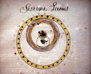 Sistema de Tycho Brah. Manuscrito del siglo XVII. de Unknown artist
