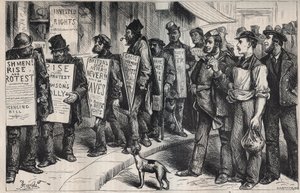 EE.UU.: protesta en nombre de la Liga contra el abuso del alcohol 1875 de Unknown artist