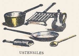 U: utensilios