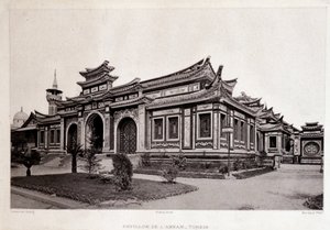 Exposición Universal en París 1889 - Pabellón de Annam, Tonkín de Unknown artist