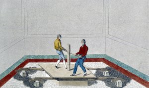 Pavimento veneciano, mármol retallado