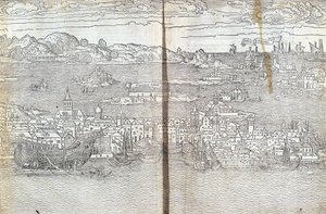 Venecia - en “Les Saintes Peregrinations” por Bernard de Breydenbach de Unknown artist