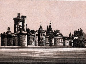 Viena, Austria: vista del castillo de Laxenburg. en "El mundo ilustrado 168 vistas" Sin fecha (finales del siglo XIX) de Unknown artist