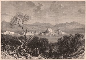 Vista de Corfú durante el siglo XIX