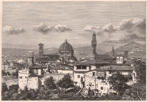 Vista de Florencia en el siglo XIX de Unknown