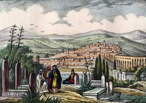 Vista de Medeah, antigua fortaleza romana de Argelia. En "Storia d